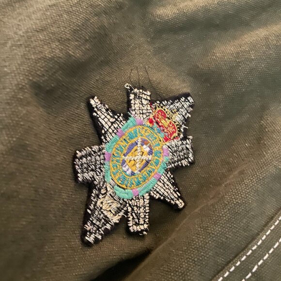 Free People Been There Badge Patch Canvas Tote Bag Sea Serpent Green NEW $128 - Picture 8 of 12